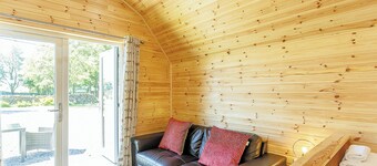 Comfortable pod perfect for short stays for couples with a sense of fun.