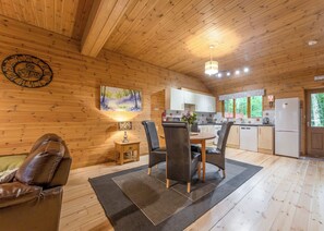 Interior - Semi-detached lodge with modern styling features. (Ellesmere)