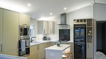 Fridge, oven, stovetop, toaster