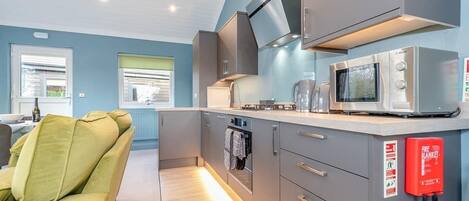 Fridge, oven, stovetop, toaster