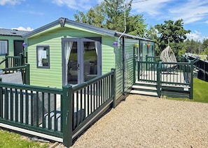 Exterior - Comfortable 12ft-wide caravan with one double and two twin. (Slaley, Hexham)