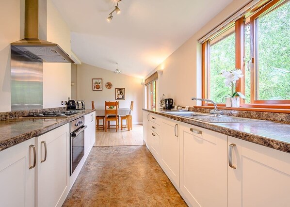 Fridge, oven, stovetop, toaster