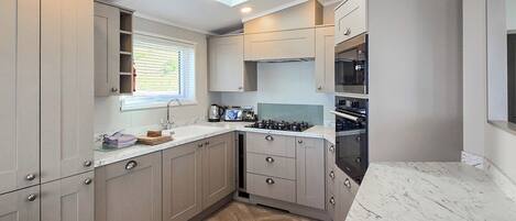 Fridge, oven, stovetop, dishwasher