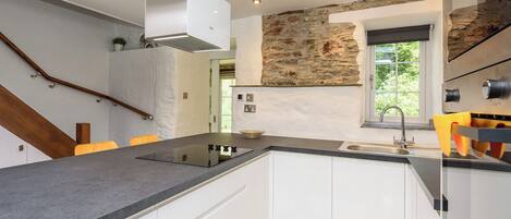 Fridge, oven, stovetop, toaster