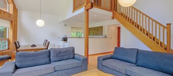 An extremely spacious two storey luxury lodge.