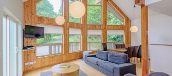 An extremely spacious two storey luxury lodge.