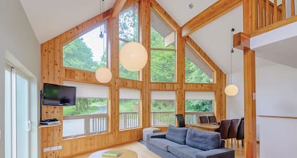 An extremely spacious two storey luxury lodge.