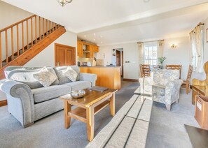 Living area - Individually styled two storey traditional styled cottage. (Penpillick, Nr Fowey)