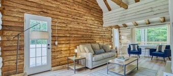 Our Happy Place #LuxuryLogCabin HOT TUB Waffle Bar