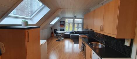 Microondas, horno, placa de cocina y lavavajillas