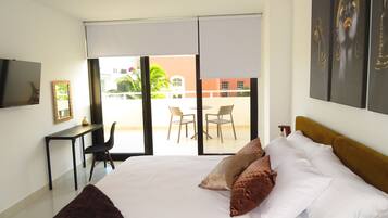 2 dormitorios, ropa de cama de alta calidad, caja fuerte