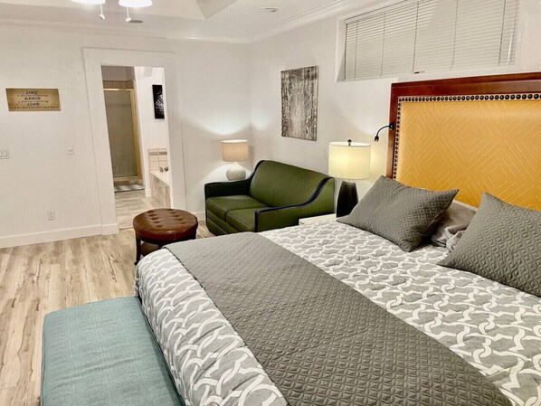 1 bedroom, iron/ironing board, travel crib, WiFi