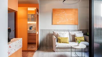 Comfort Apartment, 1 Double Bed with Sofa bed | Living area | 40-inch flat-screen TV with cable channels, TV