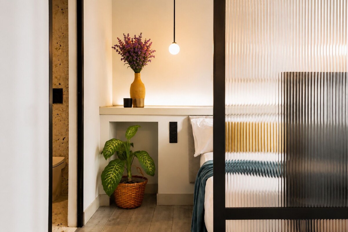 1 habitación y ropa de cama de alta calidad 