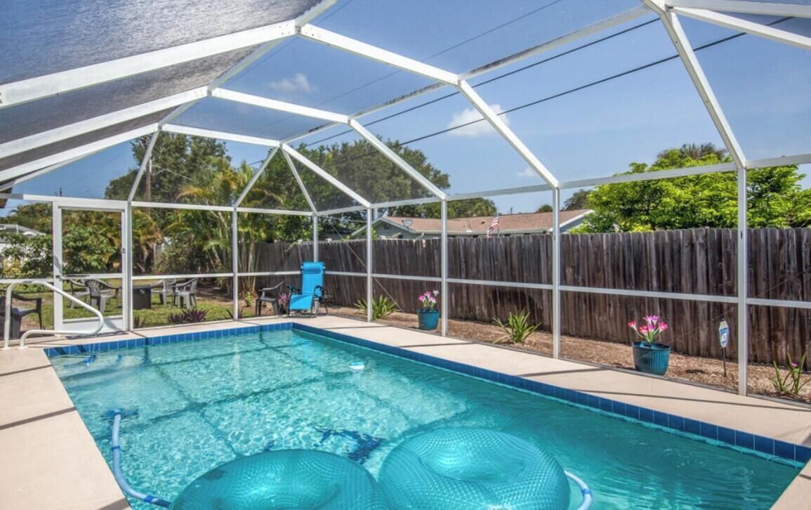 Piscine extérieure, piscine chauffée