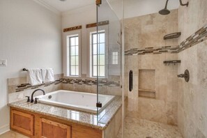 Bathtub, hair dryer, towels