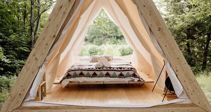A-Frame Site 1 | Queen Bed | Pond View