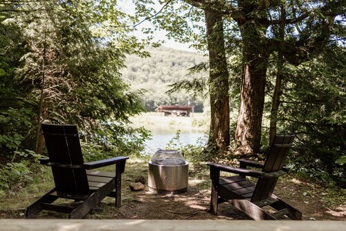 Safari Tent Site 4 | 1 King Bed | Pond View