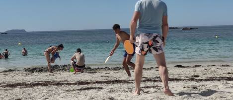Aan het strand, ligstoelen aan het strand