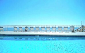 Outdoor pool, a heated pool - Spacious 4 Bedroom / 3 Bath beach condo sleeps 12 (Miramar Beach)