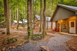 Deluxe Villa, 2 Bedrooms, Kitchenette, Mountainside | Private kitchen | Coffee/tea maker, toaster, dining tables - Gingershack Farms (Ellijay)