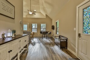 Family Villa, 2 Bedrooms, Kitchenette, Mountainside | Living area | 32-inch flat-screen TV with digital channels, TV, pay movies - Gingershack Farms (Ellijay)