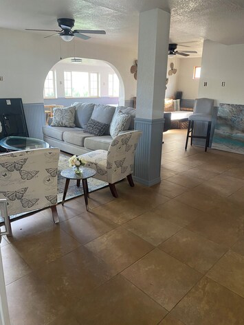 Living area open floor plan