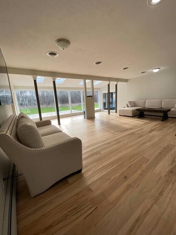 Smart-TV, Kamin, Netflix, Hulu