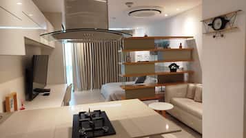 1 chambre, bureau, fer et planche Ă repasser, Wi-Fi gratuit