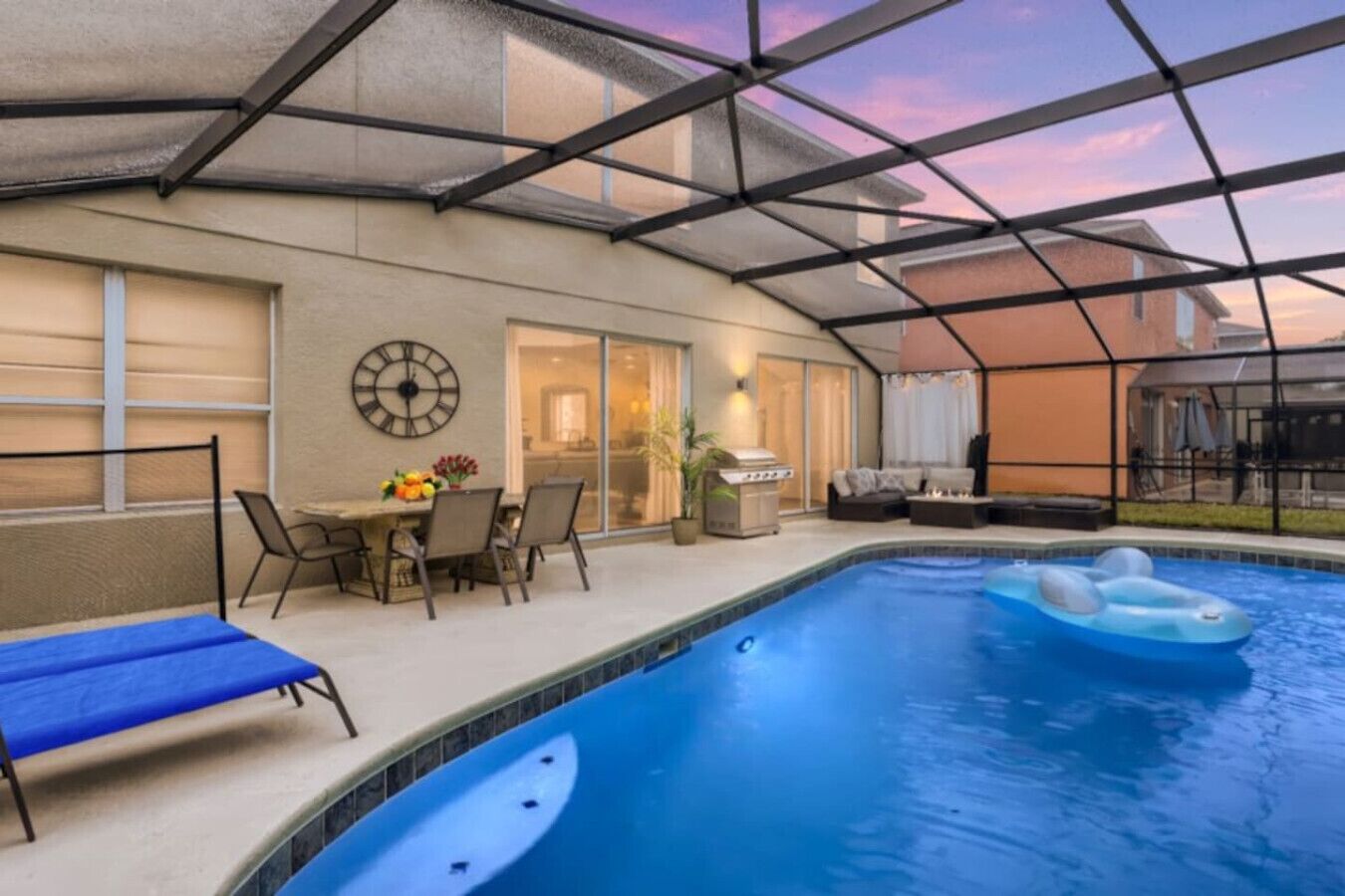 A heated pool