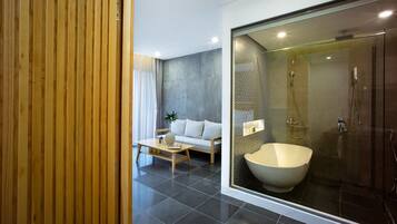 2 Bed Room | Living area | 60-inch Smart TV with digital channels, TV, Netflix