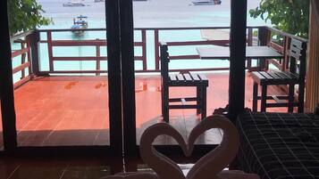 Grand-Doppelzimmer, 1 Schlafzimmer, Balkon, Meerblick | Strand-/Meerblick