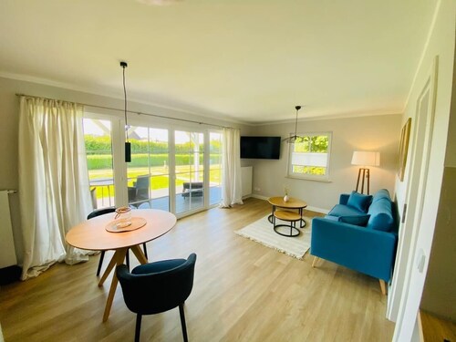 Ferienwohnung Watten mit Terrasse im idyllischen Pruchten für 2 Pers. +Kleinkind