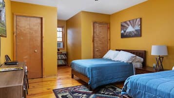 5 dormitorios, escritorio, tabla de planchar con plancha y wifi