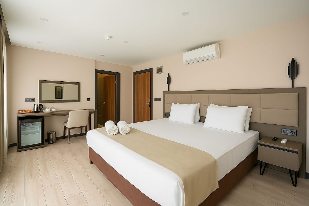 Premium bedding, minibar, in-room safe, desk