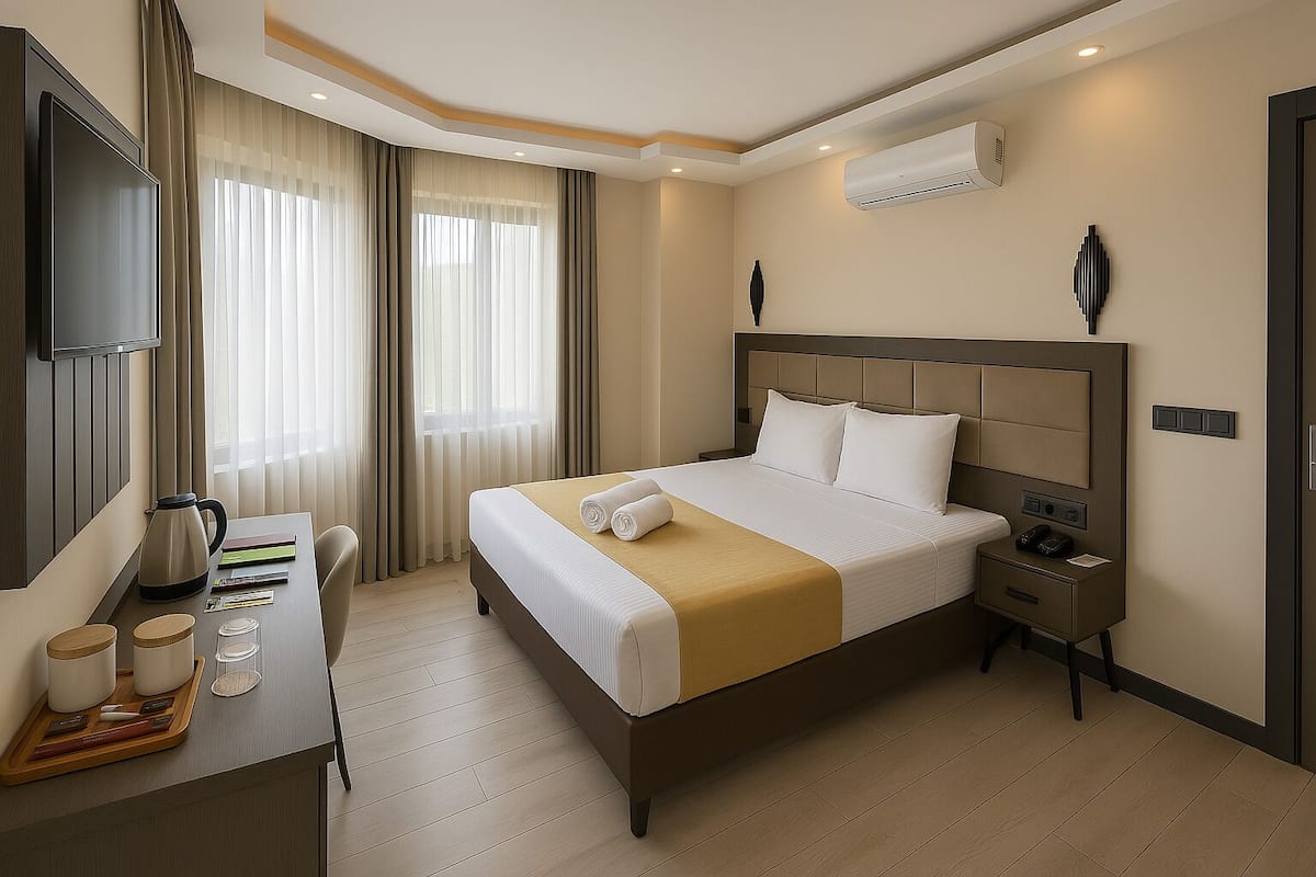 Comfort Double Room, 1 King Bed, Sea View | Premium bedding, minibar, in-room safe, desk