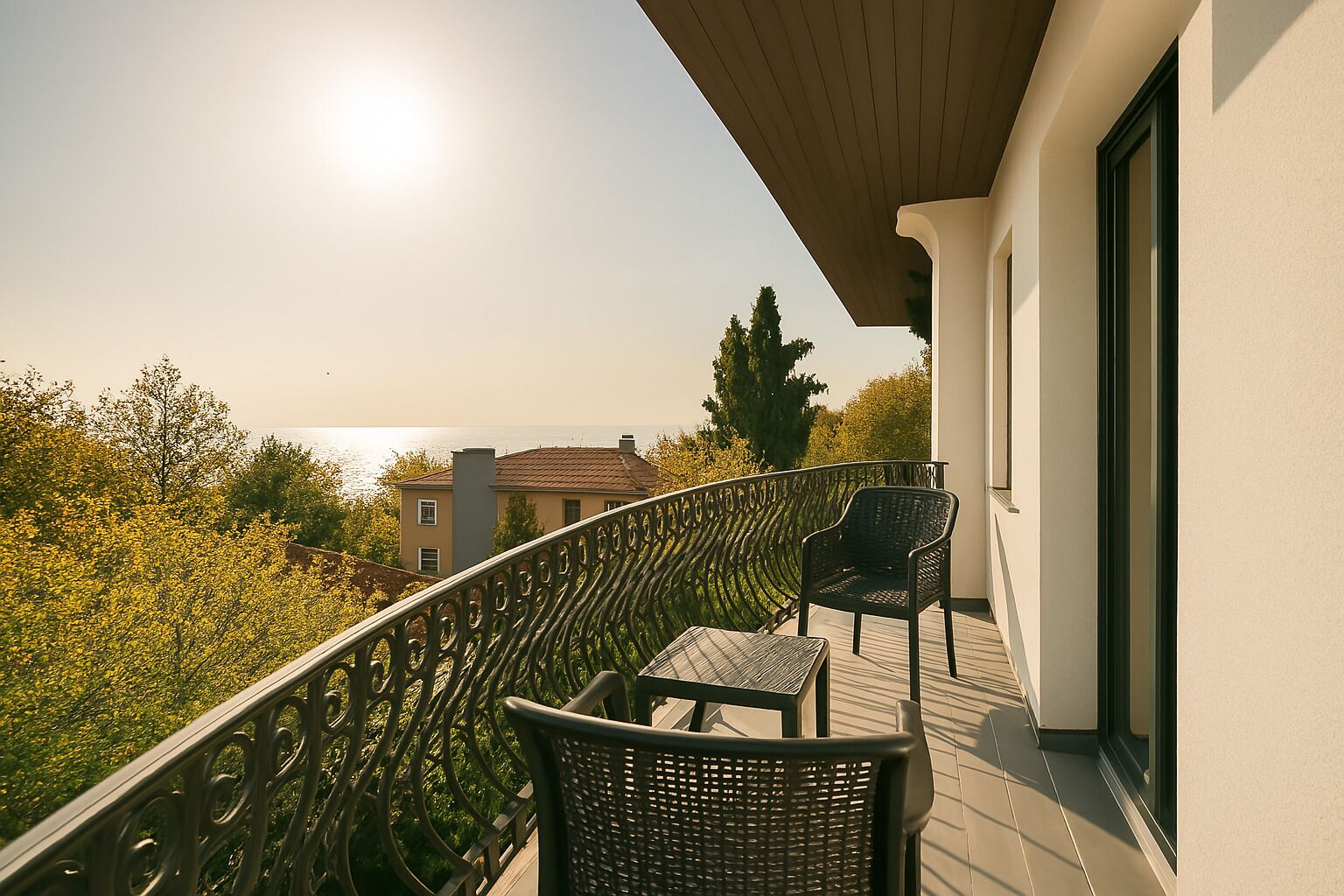 Comfort Double Room, Balcony, Sea View | View from room