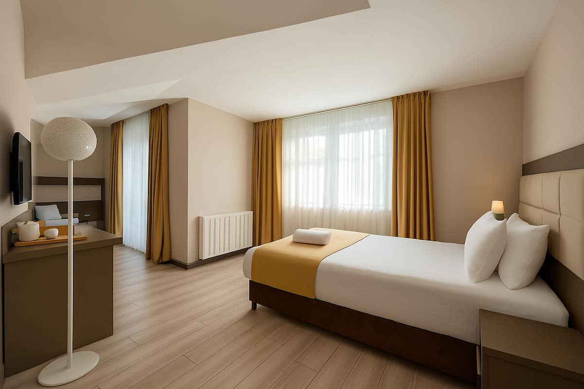 Family Oda, Balkon, Bahçe Manzaralı | Kaliteli yatak takımı, minibar, odada kasa, masa