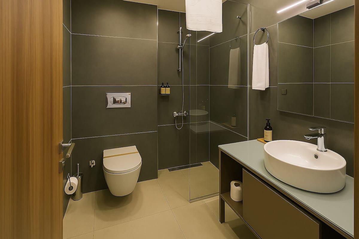 Family Oda, Veranda | Banyo | Lüks banyo/kozmetik ürünleri, saç kurutma makinesi, terlik, havlu