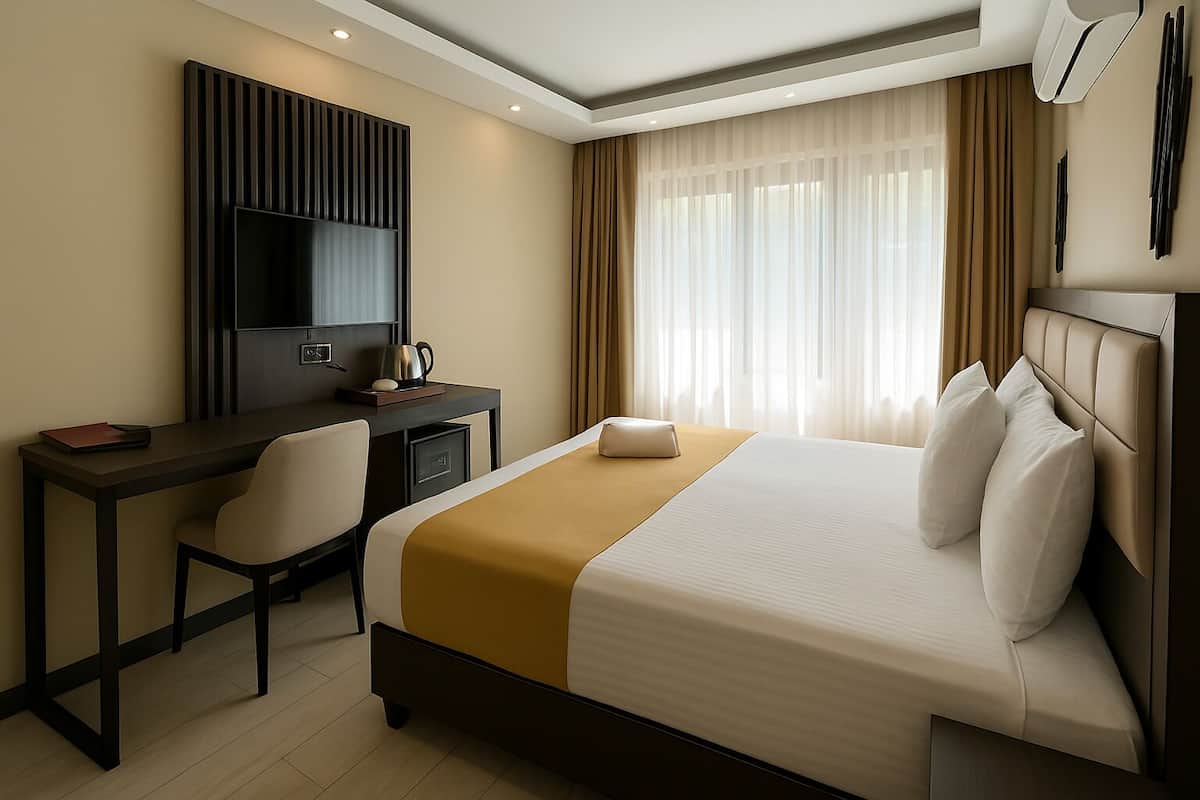 Comfort Tek Büyük Yataklı Oda, 1 En Büyük (King) Boy Yatak | Kaliteli yatak takımı, minibar, odada kasa, masa