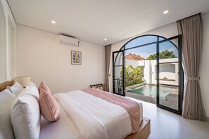 Villa, 1 Bedroom, Bathtub | Egyptian cotton sheets, premium bedding, in-room safe, free WiFi