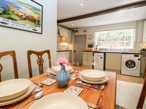 Fridge, dishwasher, electric kettle, toaster