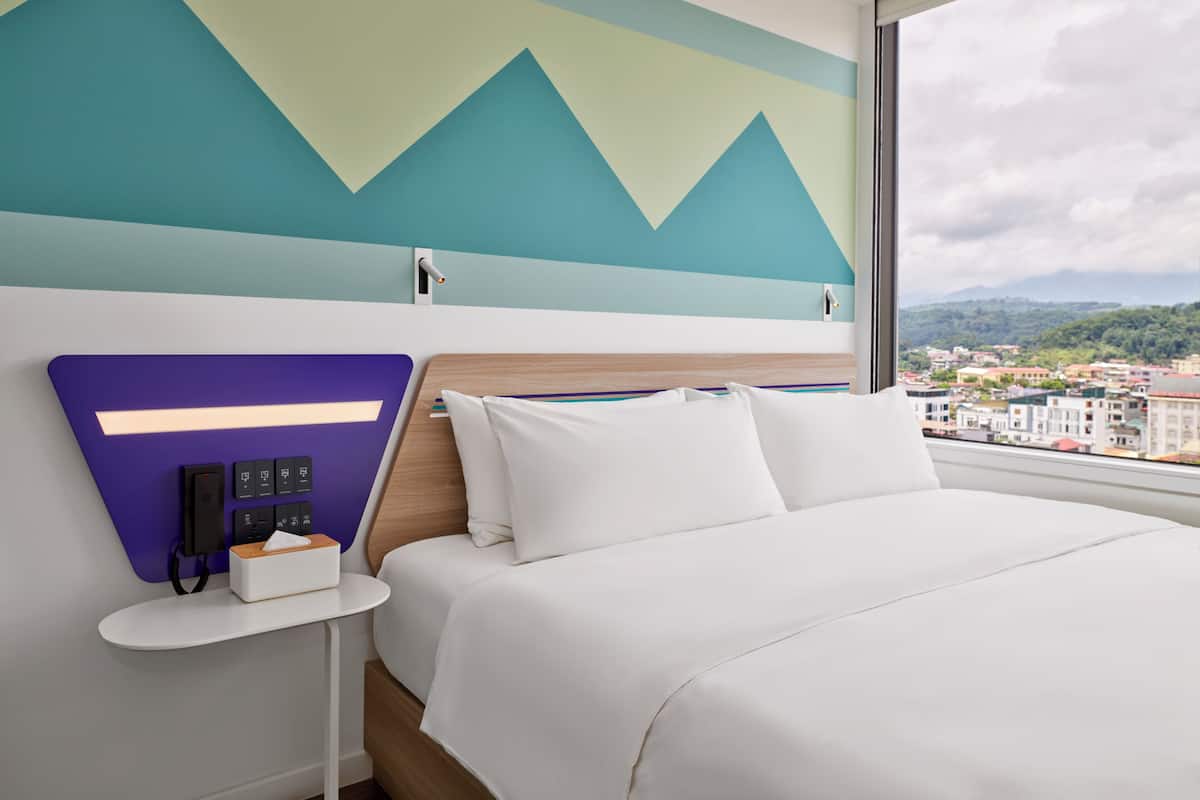 Standaard kamer, 1 kingsize bed | Uitzicht op de stad