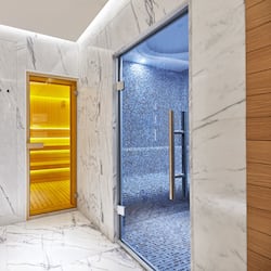 Couples treatment rooms, sauna, steam room, body treatments