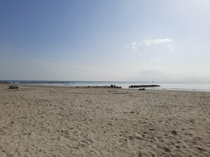 En la playa