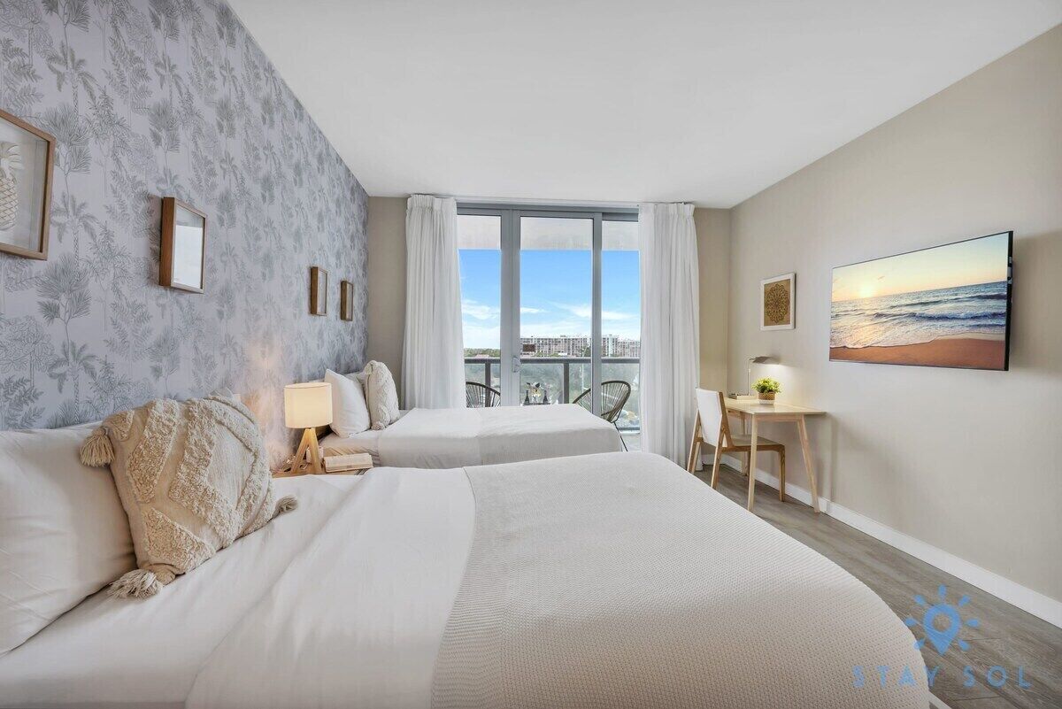 Desk, iron/ironing board, travel crib, WiFi