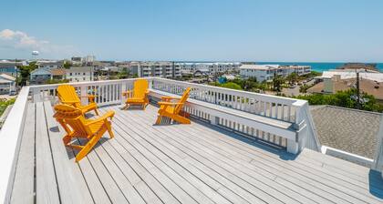 Whale House #112 – Greensboro St Beach Retreat Steps from Ocean, Sound & Pier