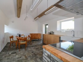 Fridge, dishwasher, electric kettle, toaster