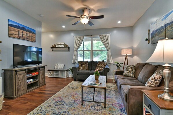 TV - Asheville Delight: Chic Home, Prime Spot, Pets OK (Asheville)