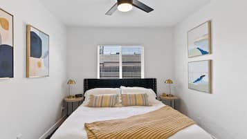 2 bedrooms, iron/ironing board, travel crib, free WiFi